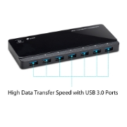 Picture of TP-Link UH720 USB 3.2 Gen 1 (3.1 Gen 1) Micro-B 5000 Mbit/s Black
