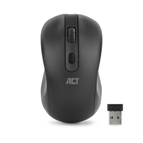 Picture of ACT Wireless Mouse 1600 DPI, silent click, eco-friendly, made from recycled materials