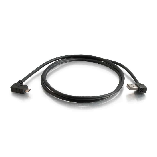 Picture of C2G 81704 USB cable USB 2.0 1 m USB A Micro-USB B Black