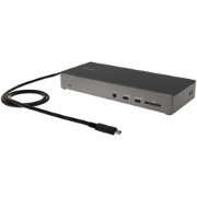 Picture of StarTech.com USB C Dock - Triple 4K Monitor USB Type-C Docking Station - 100W Power Delivery - DP 1.4 Alt Mode & DSC, 2x DisplayPort 1.4/HDMI 2.0 - 6xUSB (2x 10Gbps) - Windows/Chrome