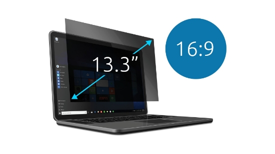Picture of Kensington 628199 display privacy filter 33.8 cm (13.3") Laptop Frameless display privacy filter