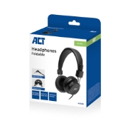 Picture of ACT Foldable stereo headphones with 3.5mm audio jack