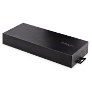 Picture of StarTech.com 16-Port Industrial USB 3.0 Hub 5Gbps, Metal, DIN/Surface/Rack Mountable, ESD Protection, Terminal Block Power, up to 120W Shared USB Charging, Dual-Host Hub/Switch