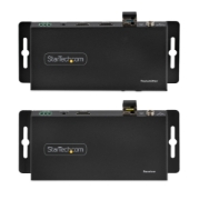 Picture of StarTech.com 4K HDMI over Fiber Extender Kit, 4K 60Hz up to 3300ft/1km (Single Mode) or 1000ft/300m (Multimode) LC Fiber Optic, HDR, HDCP, 3.5mm Audio/RS232/IR Extender, Transmitter and Receiver Kit