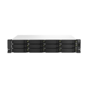 Picture of QNAP TS-1264U-RP NAS Rack (2U) Intel® Celeron® 8 GB DDR4 0 TB QNAP QTS Aluminium, Black