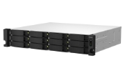 Picture of QNAP TS-1264U-RP NAS Rack (2U) Intel® Celeron® 8 GB DDR4 0 TB QNAP QTS Aluminium, Black