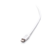 Picture of C2G 6ft (1.8m) USB-C® Male to Lightning Male Sync and Charging Cable - White