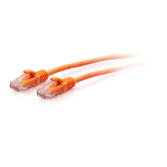 Picture of C2G 1.5m Cat6a Snagless Unshielded (UTP) Slim Ethernet Patch Cable - Orange