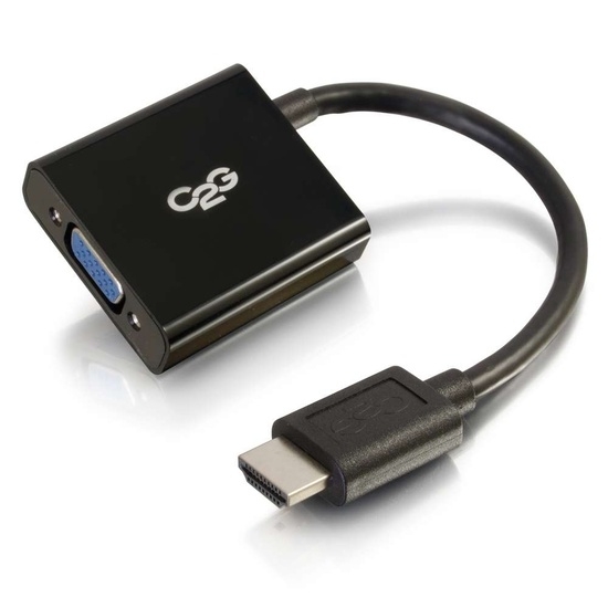 Picture of C2G HDMI® Male to VGA Female Adapter Converter Dongle