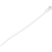 Picture of StarTech.com 6"(15cm) Cable Ties with Mounting Hole - 1/8"(3mm) wide, 1-1/2"(40mm) Bundle Dia. 40lb(18kg) Tensile Strength, Nylon 66 Self Locking Ties w/Screw Hole, UL Listed, 100 Pack