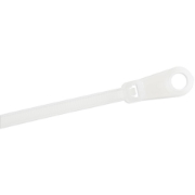 Picture of StarTech.com 6"(15cm) Cable Ties with Mounting Hole - 1/8"(3mm) wide, 1-1/2"(40mm) Bundle Dia. 40lb(18kg) Tensile Strength, Nylon 66 Self Locking Ties w/Screw Hole, UL Listed, 100 Pack