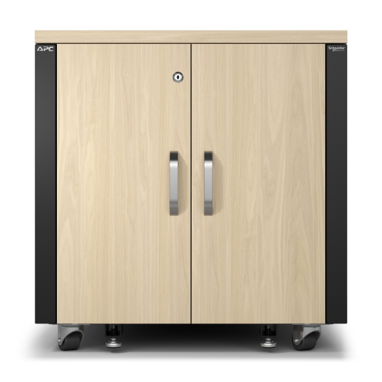 Picture of APC NetShelter Soundproof, 12U, Server Rack Enclosure, Maple