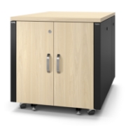Picture of APC NetShelter Soundproof, 12U, Server Rack Enclosure, Maple