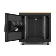 Picture of APC NetShelter Soundproof, 12U, Server Rack Enclosure, Maple
