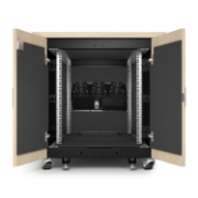Picture of APC NetShelter Soundproof, 12U, Server Rack Enclosure, Maple