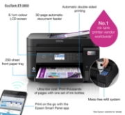 Picture of Epson EcoTank ET-3850 Inkjet A4 4800 x 1200 DPI 33 ppm Wi-Fi