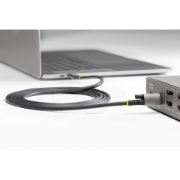 Picture of StarTech.com 20" (50cm) Top Screw Locking USB C Cable 10Gbps - USB 3.1/3.2 Gen 2 Type-C Cable - 100W (5A) Power Delivery Charging, DP Alt Mode - Single Screw Lock, USB-C Cord Charge/Sync