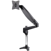Picture of StarTech.com Desk Mount Monitor Arm for Single VESA Display up to 32" or 49" Ultrawide 8kg/17.6lb - Full Motion Articulating & Height Adjustable - C-Clamp, Grommet - Single Monitor Arm