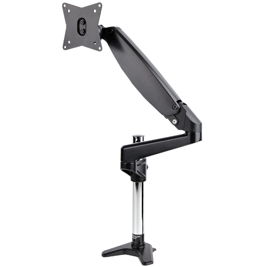 Picture of StarTech.com Desk Mount Monitor Arm for Single VESA Display up to 32" or 49" Ultrawide 8kg/17.6lb - Full Motion Articulating & Height Adjustable - C-Clamp, Grommet - Single Monitor Arm