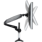 Picture of StarTech.com Desk Mount Monitor Arm for Single VESA Display up to 32" or 49" Ultrawide 8kg/17.6lb - Full Motion Articulating & Height Adjustable - C-Clamp, Grommet - Single Monitor Arm