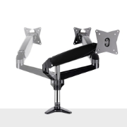 Picture of StarTech.com Desk Mount Monitor Arm for Single VESA Display up to 32" or 49" Ultrawide 8kg/17.6lb - Full Motion Articulating & Height Adjustable - C-Clamp, Grommet - Single Monitor Arm