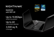 Picture of NETGEAR Nighthawk RAXE500 wireless router Gigabit Ethernet Tri-band (2.4 GHz / 5 GHz / 6 GHz) Black