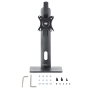Picture of StarTech.com Free Standing Single Monitor Mount - Height Adjustable Monitor Stand - For VESA Mount Displays up to 32" (15lb/7kg) - Ergonomic Monitor Stand for Desk - Tilt/Swivel/Rotate