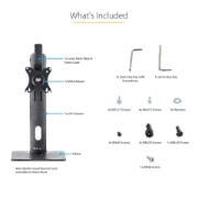 Picture of StarTech.com Free Standing Single Monitor Mount - Height Adjustable Monitor Stand - For VESA Mount Displays up to 32" (15lb/7kg) - Ergonomic Monitor Stand for Desk - Tilt/Swivel/Rotate