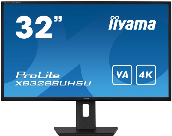 Picture of iiyama ProLite XB3288UHSU-B5 computer monitor 80 cm (31.5") 3840 x 2160 pixels 4K Ultra HD LCD Black