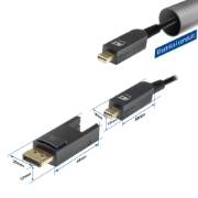 Picture of ACT 10 meters DisplayPort 1.4 Active Optical Cable 8K with detachable connector