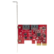 Picture of StarTech.com SATA PCIe Card - 2 Port PCIe SATA Expansion Card - 6Gbps - Full/Low Profile - PCI Express to SATA Adapter/Controller - ASM1062R SATA RAID - PCIe to SATA Converter