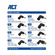 Picture of ACT Slim size laptop charger 65W (for laptops up to 15.6 inch)