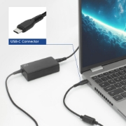 Picture of ACT USB-C laptop charger with Power Delivery profiles 65W