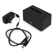 Picture of ACT 2.5"/3.5" SATA HDD/SSD docking station, USB 3.2 Gen1