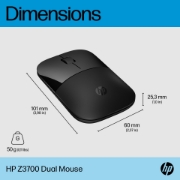 Picture of HP Z3700 Dual Black Mouse