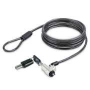 Picture of StarTech.com Laptop Cable Lock Compatible With Noble Wedge®; 6Ft (2m), Anti-Theft Keyed Lock, Security Cable for Dell XPS/Latitude/2-in-1 Notebooks, Cut-Resistant, Steel Cable Lock For Laptop