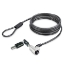 Picture of StarTech.com Laptop Cable Lock Compatible With Noble Wedge®; 6Ft (2m), Anti-Theft Keyed Lock, Security Cable for Dell XPS/Latitude/2-in-1 Notebooks, Cut-Resistant, Steel Cable Lock For Laptop