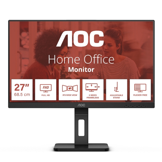 Picture of AOC E3 27E3QAF LED display 68.6 cm (27") 1920 x 1080 pixels Full HD Black
