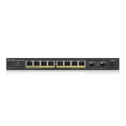 Picture of Zyxel GS1100-10HP v2 Unmanaged Gigabit Ethernet (10/100/1000) Power over Ethernet (PoE) Black