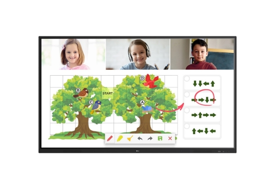 Picture of LG 86TR3PJ-B Digital signage flat panel 2.18 m (86") LED Wi-Fi 390 cd/m² UHD+ Black Touchscreen Android 8.0 16/7