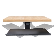 Picture of StarTech.com Under Desk Keyboard Tray - Full Motion & Height Adjustable Keyboard and Mouse Tray, 10"x26" Platform - Ergonomic Desk Mount Computer Keyboard Tray with Mouse Pad & Wrist Rest