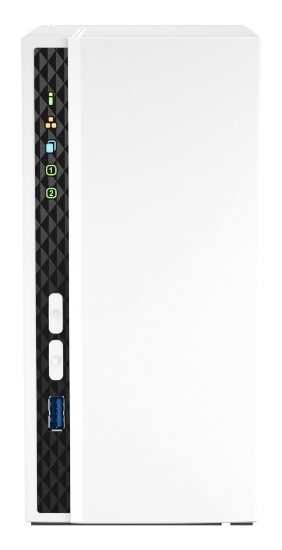 Picture of QNAP TS-233 NAS/storage server Tower ARM Cortex-A55 2 GB 0 TB QNAP QTS White