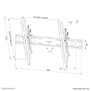 Picture of Neomounts WL35S-850BL18 TV mount wall 43-86" - tiltable - lockable - fast installation