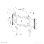 Picture of Neomounts WL35-550BL14 TV mount wall 32-75" - tiltable - easy install