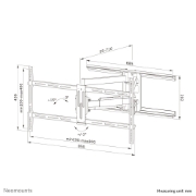 Picture of Neomounts WL40-550BL18 TV mount wall 43-75" - full motion - easy install