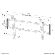 Picture of Neomounts WL35-550BL18 TV mount wall 43-86" - tiltable - easy install