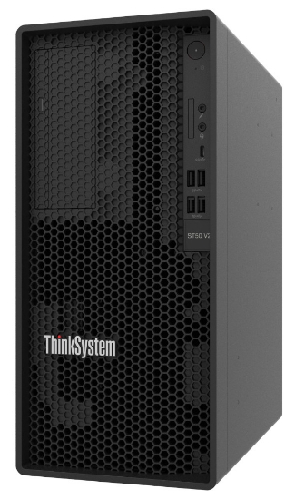 Picture of Lenovo ThinkSystem ST50 V2 server 0 GB Tower Intel Xeon E E-2324G 3.1 GHz 16 GB DDR4-SDRAM 500 W