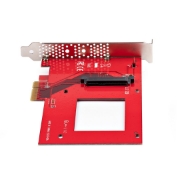 Picture of StarTech.com U.3 to PCIe Adapter Card, PCIe 4.0 x4 Adapter For 2.5" U.3 NVMe SSDs, SFF-TA-1001 PCI Express Add-in Card for Desktops/Servers, TAA Compliant - OS Independent