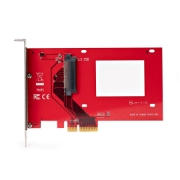 Picture of StarTech.com U.3 to PCIe Adapter Card, PCIe 4.0 x4 Adapter For 2.5" U.3 NVMe SSDs, SFF-TA-1001 PCI Express Add-in Card for Desktops/Servers, TAA Compliant - OS Independent