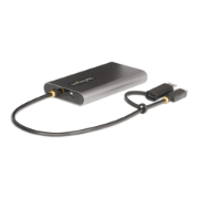 Picture of StarTech.com USB-C to Dual-HDMI Adapter - USB-C or A to 2x HDMI - 4K 60Hz - 100W Power Delivery Pass-Through - 1ft (30cm) Built-in Cable - USB to HDMI Multi-Monitor Converter for Laptop - TAA